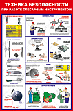 Плакат "Техника безопасности при работе ручным слесарным инструментом. Сверление дрелью" 57х84 см
