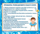 Плакат "Правила поведения в бассейне 2" 98х84 см
