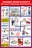 Плакат "Техника безопасности при работе ручным слесарным инструментом. Молотки и кувалды" 57х84 см